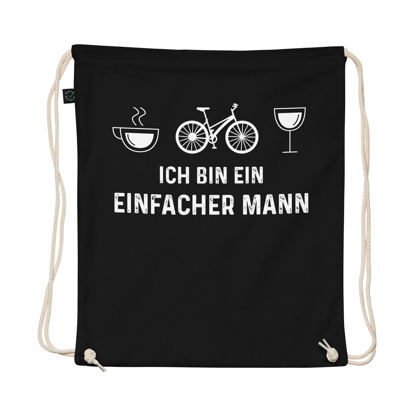 Ich Bin Ein Einfacher Mann - Organic Turnbeutel fahrrad