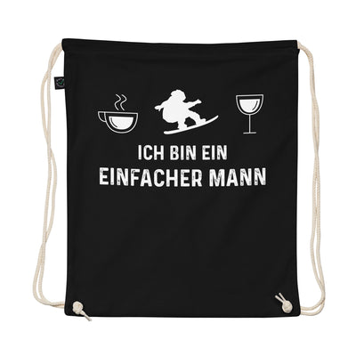 Ich Bin Ein Einfacher Mann - Organic Turnbeutel snowboarden