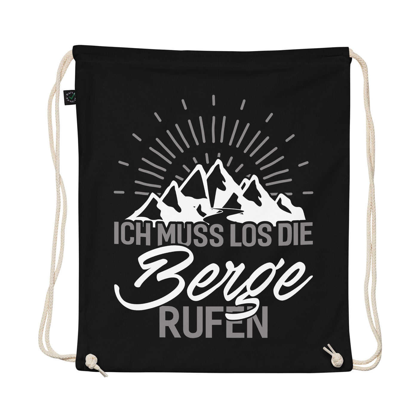 Ich Muss Los Die Berge Rufen - Organic Turnbeutel berge wandern