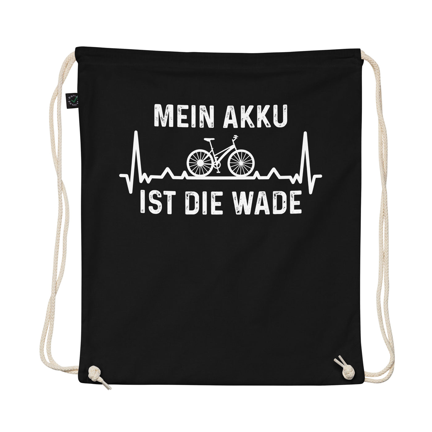 Mein Akku Ist Die Wade 1 - Organic Turnbeutel fahrrad