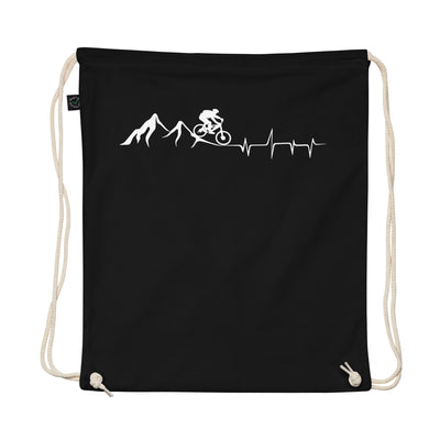 Mountain - Heartbeat - Mountainbiking - Organic Turnbeutel mountainbike