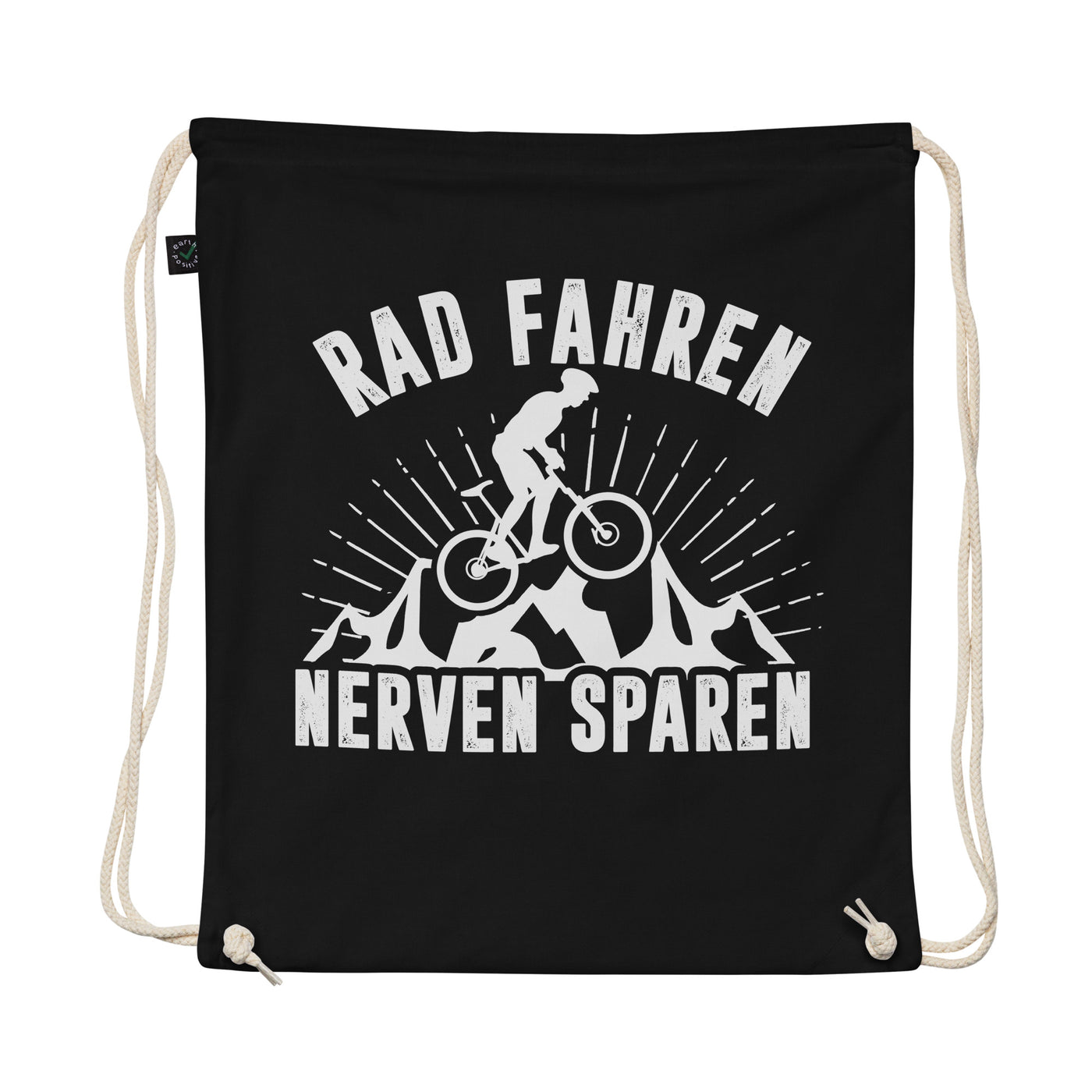 Rad Fahren Nerven Sparen - Organic Turnbeutel fahrrad