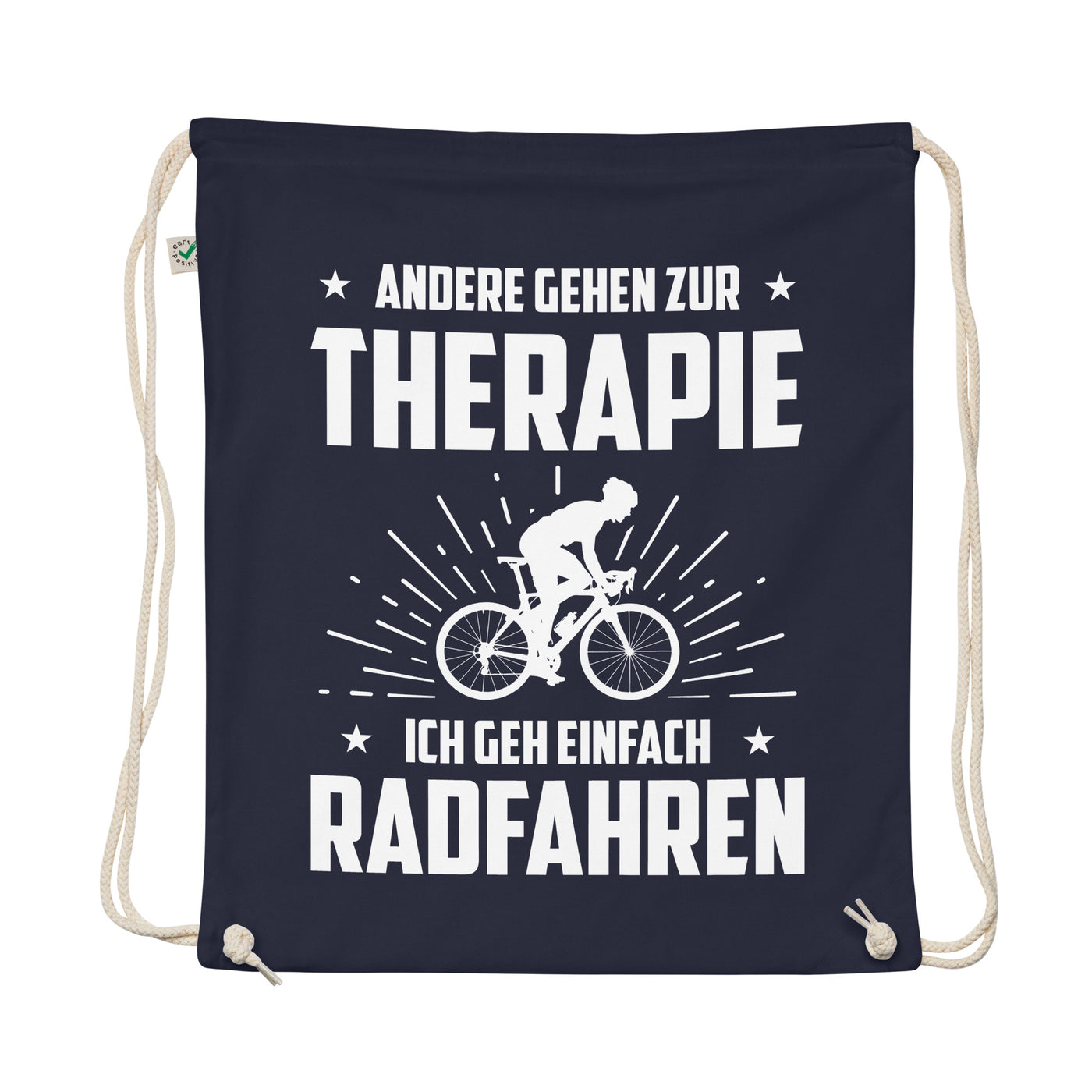 Andere Gehen Zur Therapie Ich Gen Einfach Radfahren - Organic Turnbeutel fahrrad