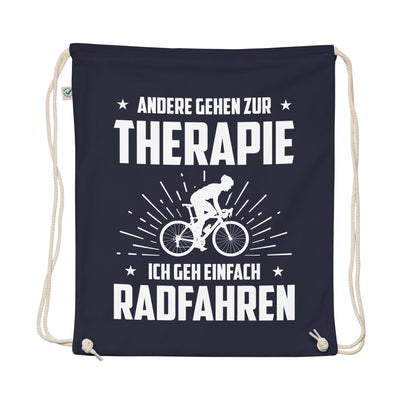 Andere Gehen Zur Therapie Ich Gen Einfach Radfahren - Organic Turnbeutel fahrrad