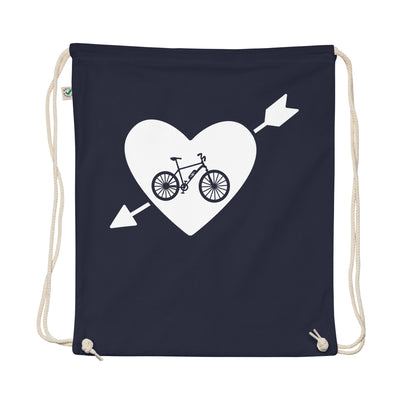 Arrow Heart And E-Bike - Organic Turnbeutel e-bike