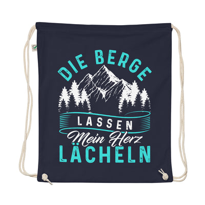 Berge Lassen Mein Herz Lächeln - Organic Turnbeutel berge