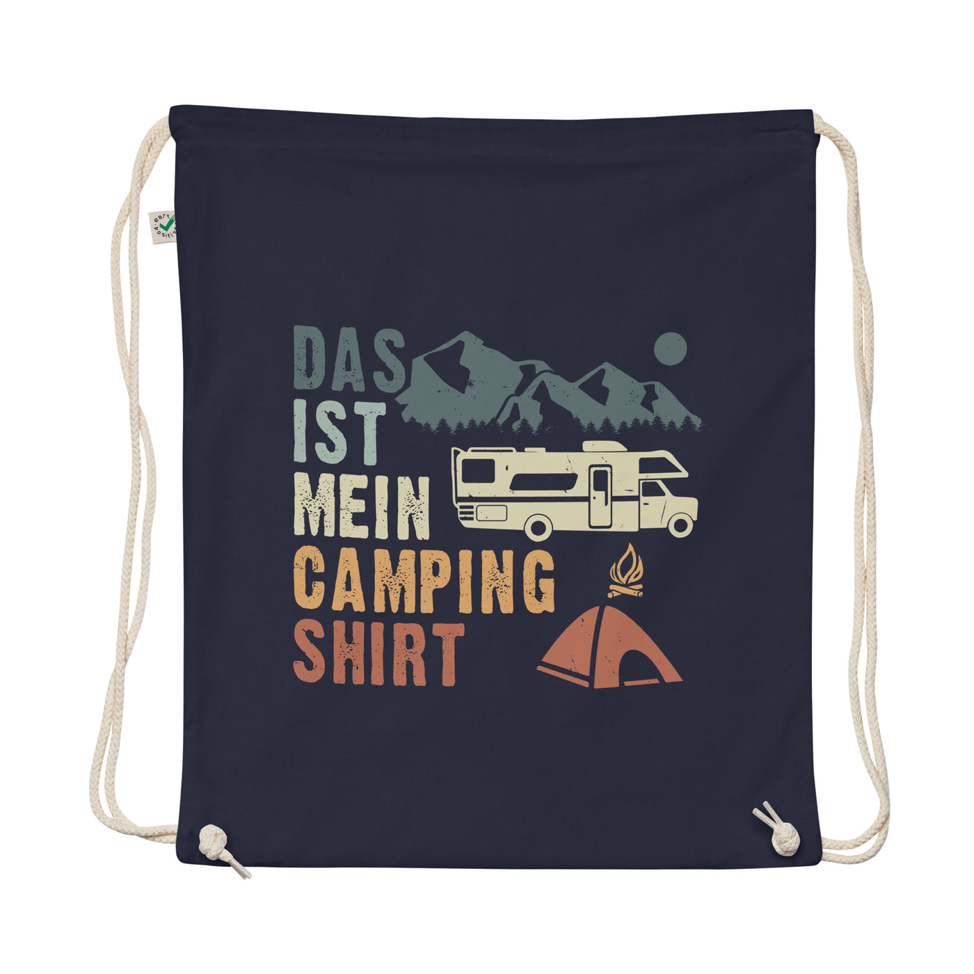 Das Ist Mein Camping Shirt - Organic Turnbeutel camping