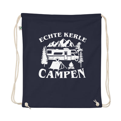 Echte Kerle Campen - Organic Turnbeutel camping