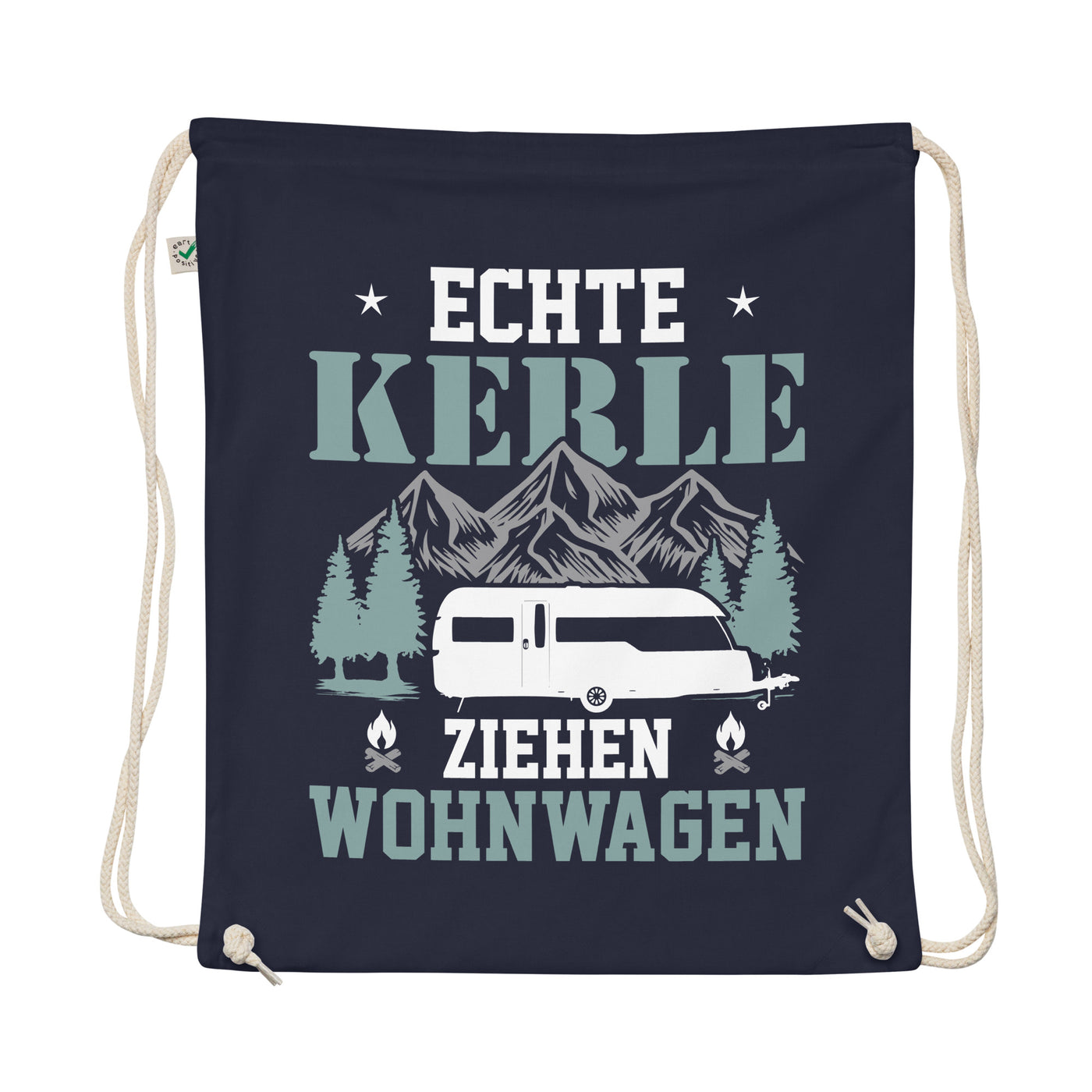 Echte Kerle Ziehen Wohnwagen - Organic Turnbeutel camping