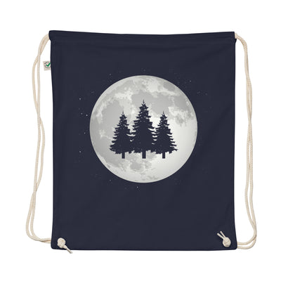 Full Moon - Trees - Organic Turnbeutel camping