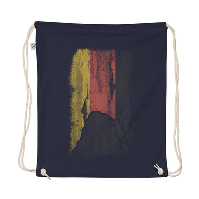 German Flag 1 And Climbing - Organic Turnbeutel klettern