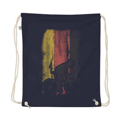 German Flag 1 And Cycling - Organic Turnbeutel fahrrad