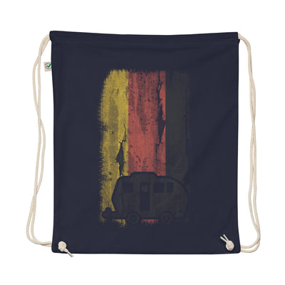 German Flag 2 And Camping - Organic Turnbeutel camping