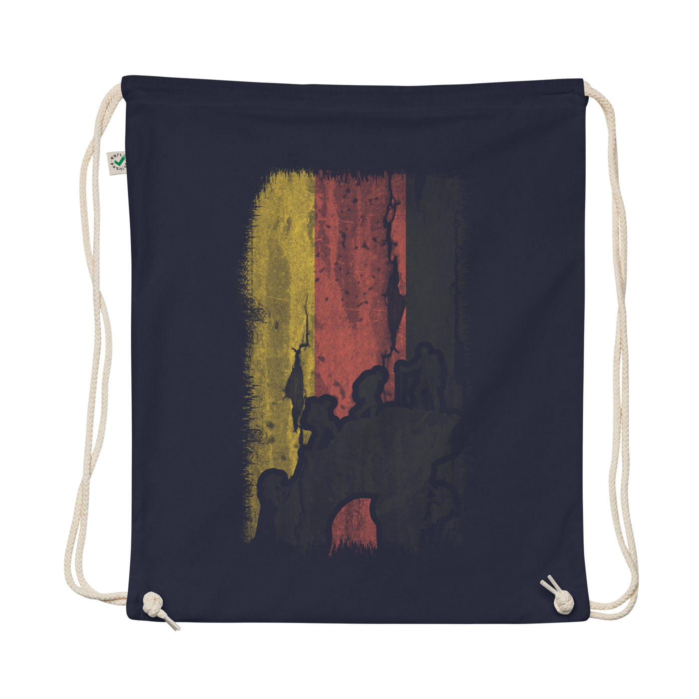 German Flag And Climbing - Organic Turnbeutel klettern