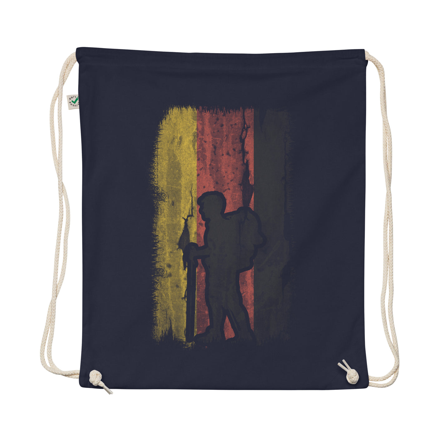 German Flag And Hiking - Organic Turnbeutel wandern