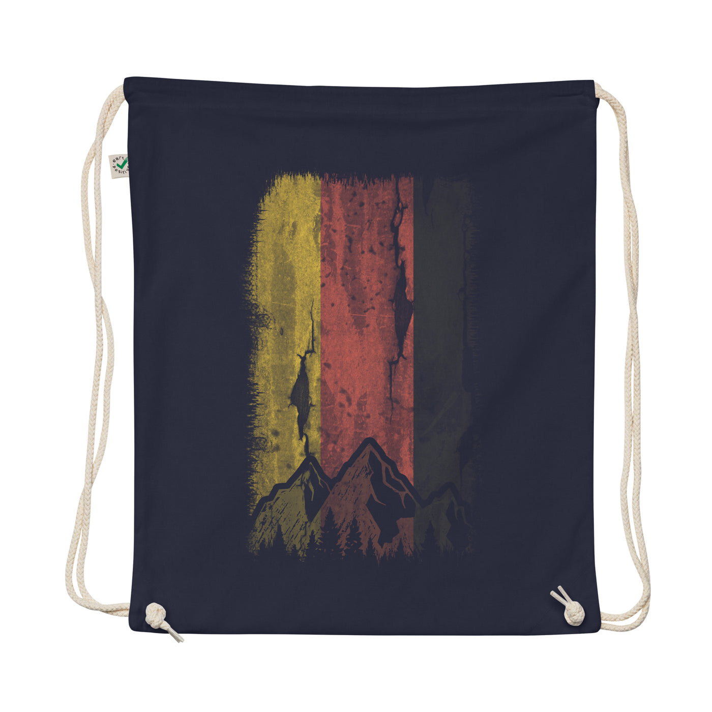 German Flag And Mountain - Organic Turnbeutel berge