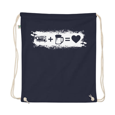 Grunge Rectangle - Heart - Beer - Camping Van - Organic Turnbeutel camping