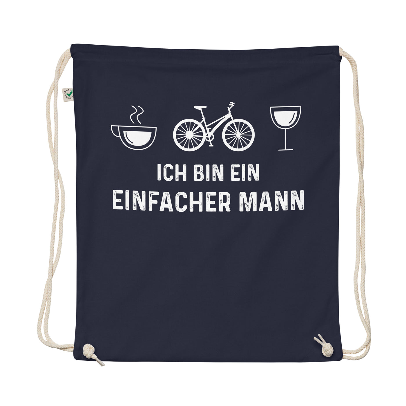 Ich Bin Ein Einfacher Mann - Organic Turnbeutel fahrrad