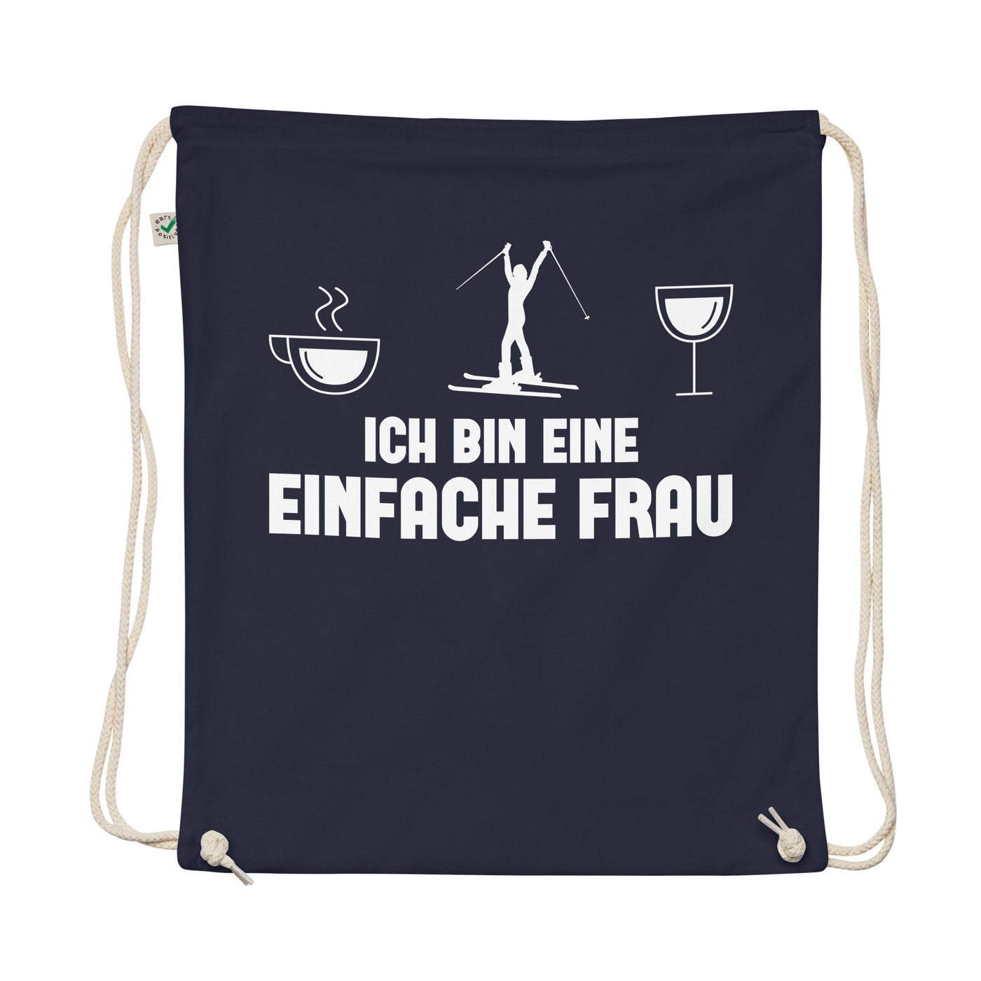 Ich Bin Eine Einfache Frau - Organic Turnbeutel ski