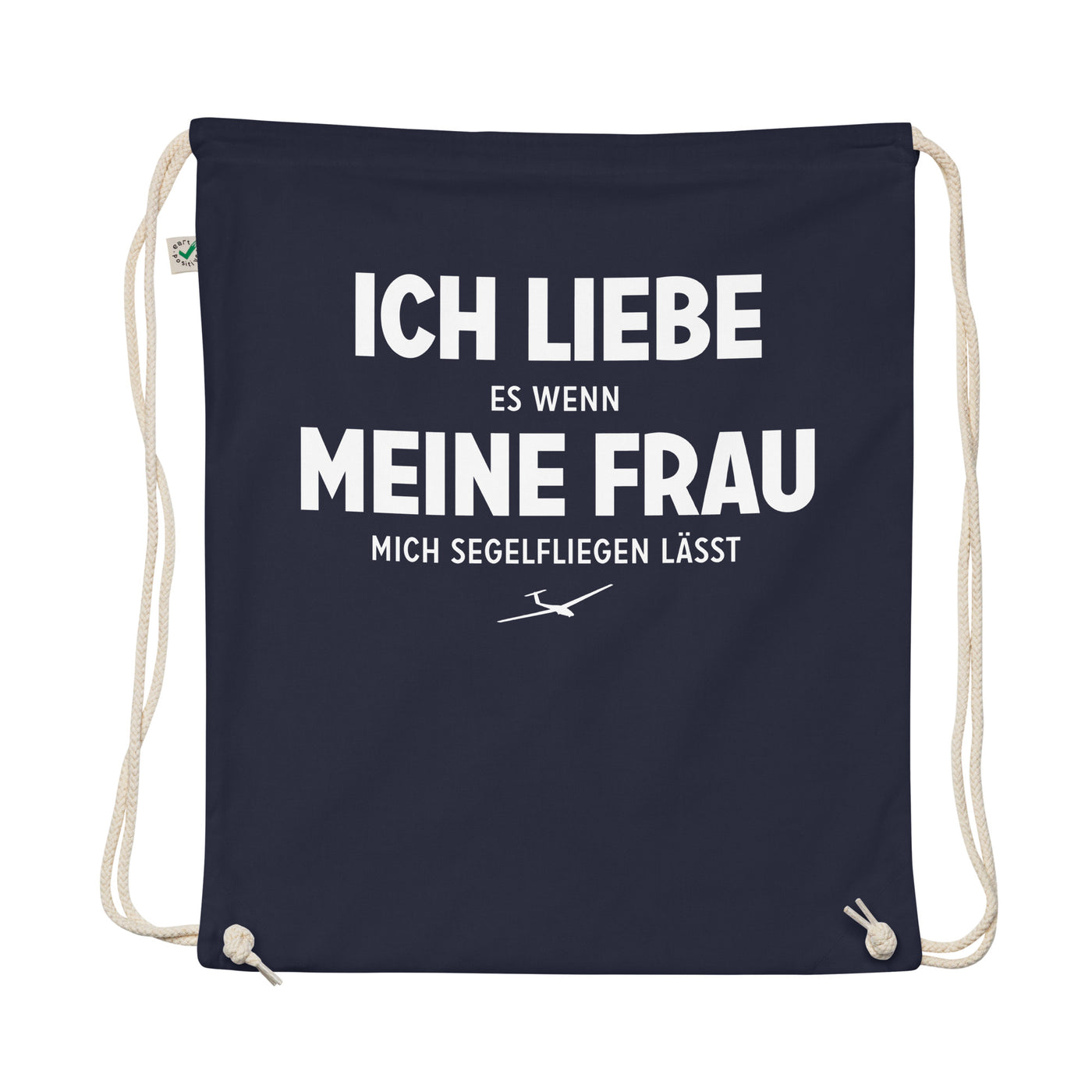 Ich Liebe Es Wenn Meine Frau Mich Segelfliegen Lasst - Organic Turnbeutel berge