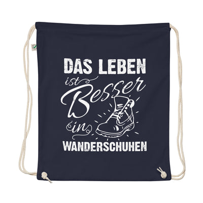 Leben Besser In Wanderschuhen - Organic Turnbeutel wandern