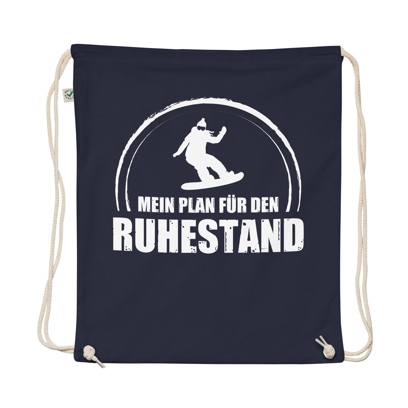 Mein Plan Fur Den Ruhestand 1 - Organic Turnbeutel snowboarden