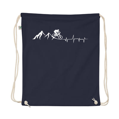 Mountain - Heartbeat - Mountainbiking - Organic Turnbeutel mountainbike