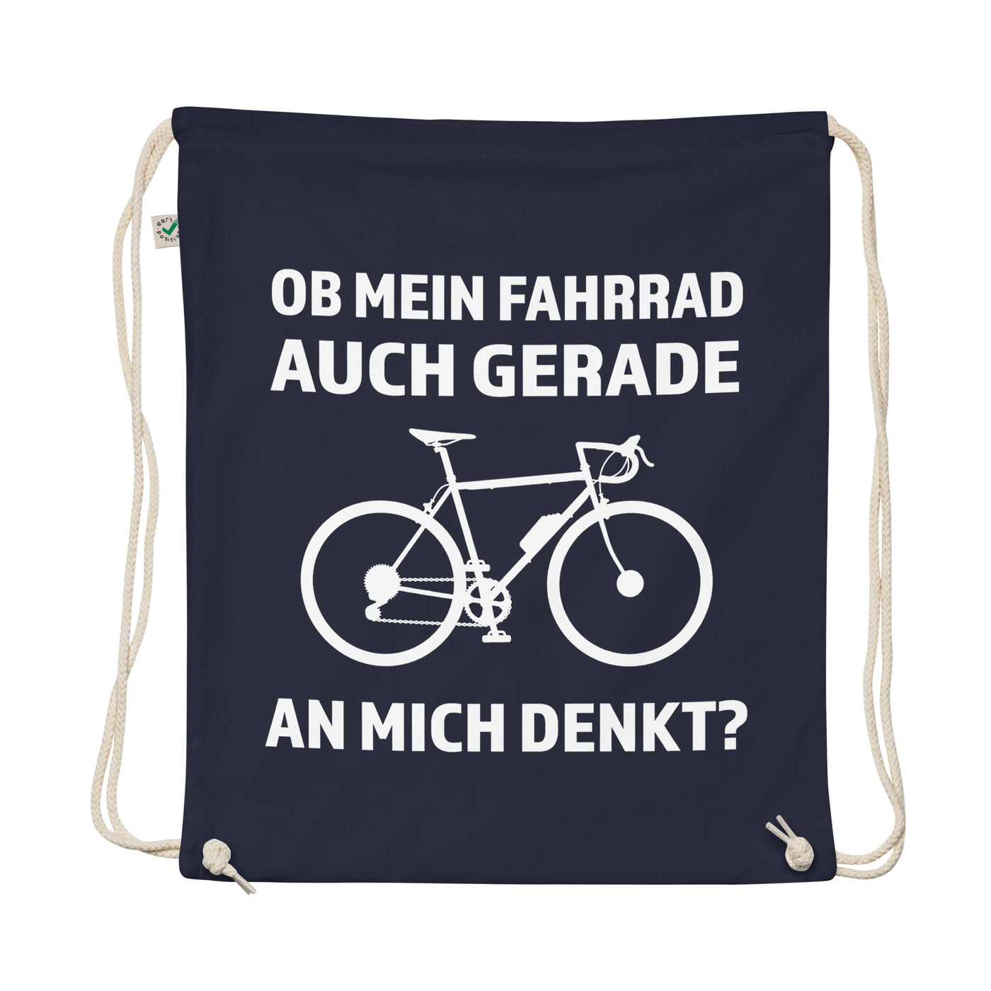 Ob Mein Fahrrad Gerade An Mich Denkt - Organic Turnbeutel fahrrad