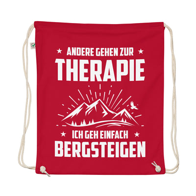 Andere Gehen Zur Therapie Ich Gen Einfach Bergsteigen - Organic Turnbeutel berge