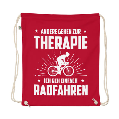 Andere Gehen Zur Therapie Ich Gen Einfach Radfahren - Organic Turnbeutel fahrrad