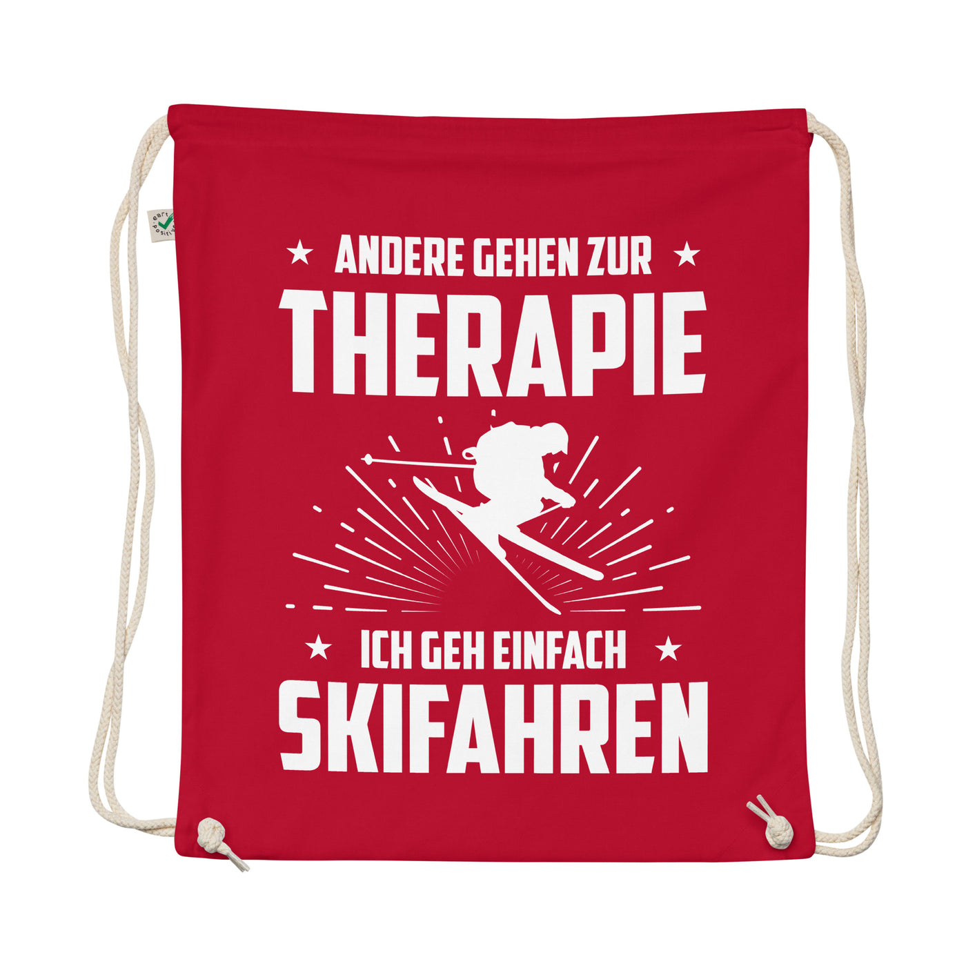 Andere Gehen Zur Therapie Ich Gen Einfach Skifahren - Organic Turnbeutel ski