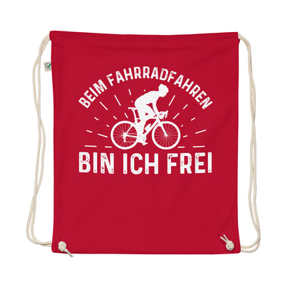 Beim Fahrradfahren Bin Ich Frel 2 - Organic Turnbeutel fahrrad