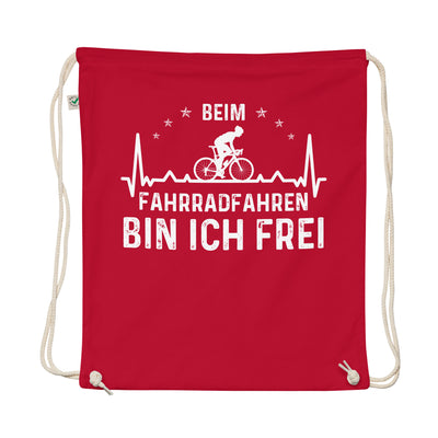 Beim Fahrradfahren Bin Ich Frel 3 - Organic Turnbeutel fahrrad