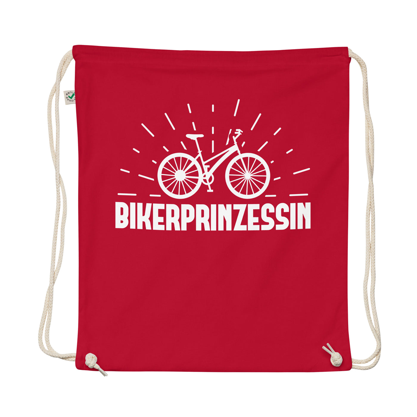 Bikerprinzessin - Organic Turnbeutel fahrrad