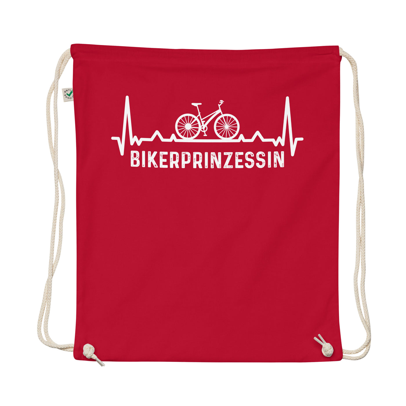 Bikerprinzessin 1 - Organic Turnbeutel fahrrad