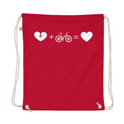 Broken Heart Heart And Cycling - Organic Turnbeutel fahrrad