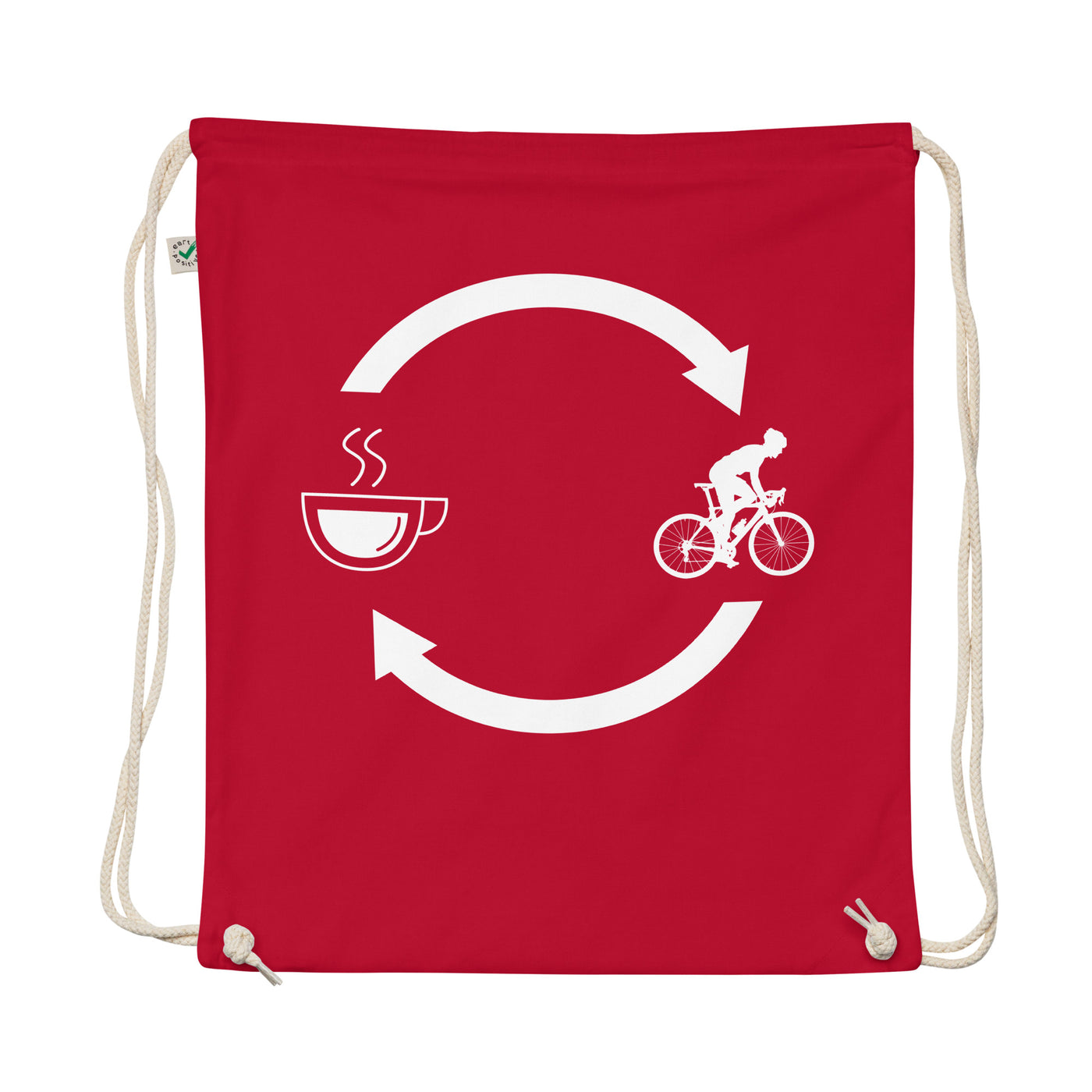 Coffee Loading Arrows And Cycling 1 - Organic Turnbeutel fahrrad