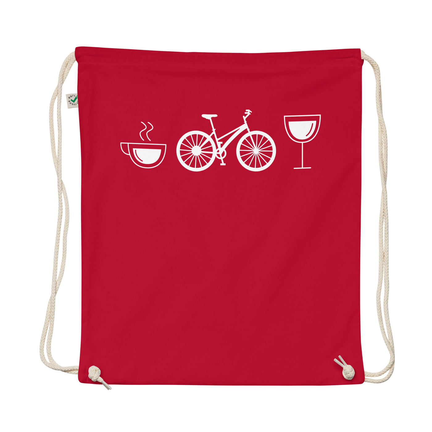 Coffee Wine And Bicycle - Organic Turnbeutel fahrrad