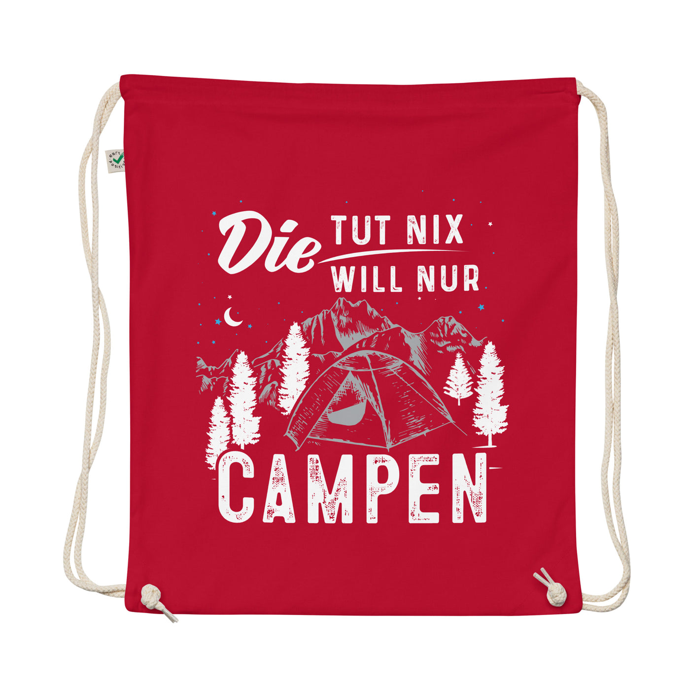 Die Will Nur Campen - Organic Turnbeutel camping