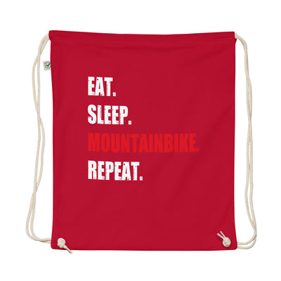 Eat Sleep Mountainbike Repeat - Organic Turnbeutel mountainbike