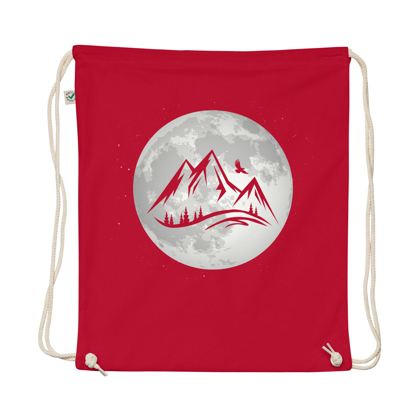 Full Moon - Mountain - Organic Turnbeutel berge