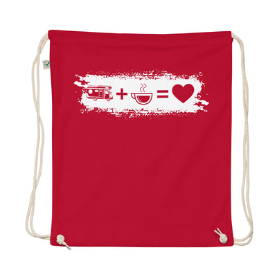 Grunge Rectangle - Heart - Coffee - Camping Van - Organic Turnbeutel camping