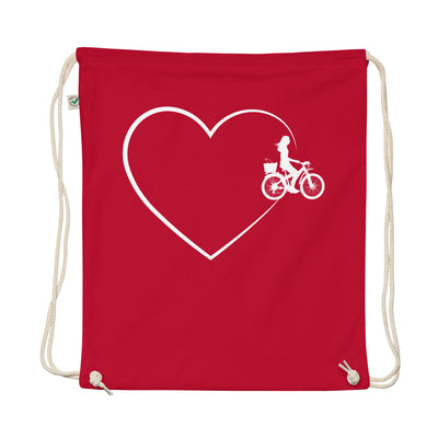 Heart 2 And Cycling - Organic Turnbeutel fahrrad