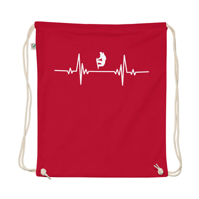 Heartbeat Snowboarder Lift - Organic Turnbeutel snowboarden