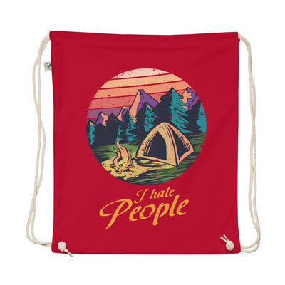 I Hate People - Organic Turnbeutel camping