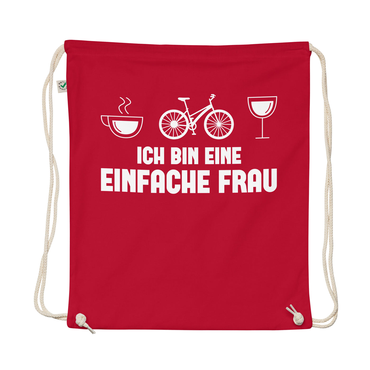 Ich Bin Eine Einfache Frau - Organic Turnbeutel fahrrad