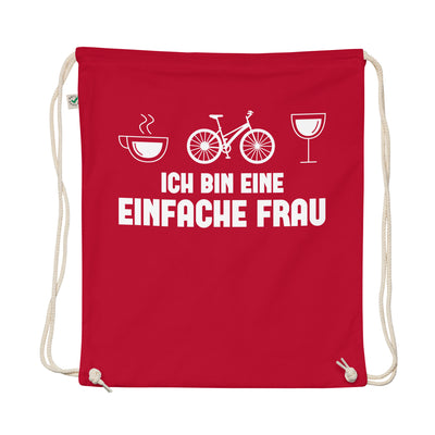 Ich Bin Eine Einfache Frau - Organic Turnbeutel fahrrad