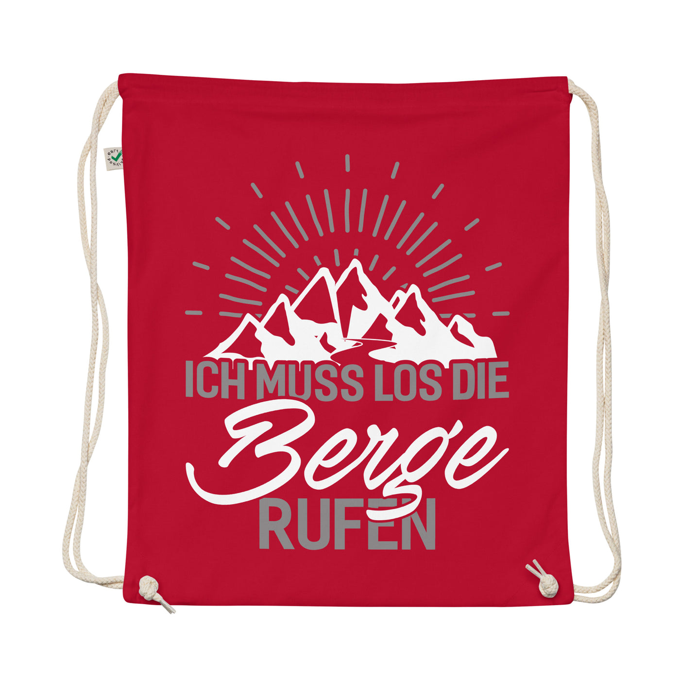 Ich Muss Los Die Berge Rufen - Organic Turnbeutel berge wandern