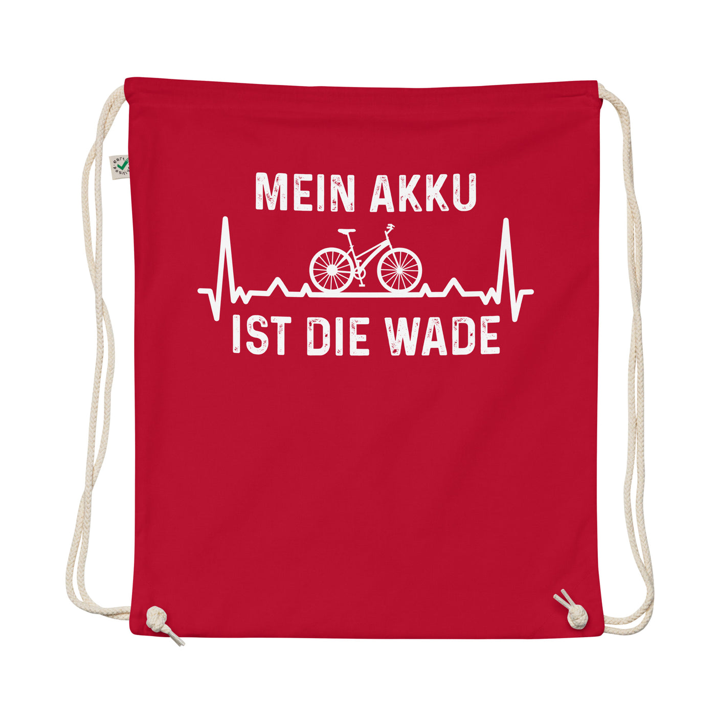 Mein Akku Ist Die Wade 1 - Organic Turnbeutel fahrrad