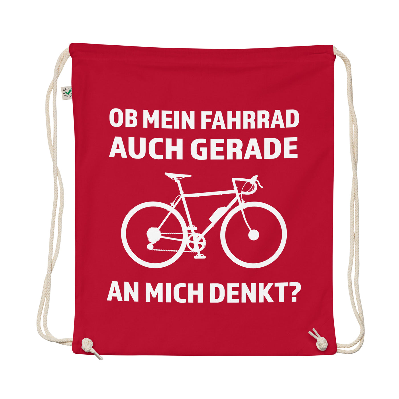 Ob Mein Fahrrad Gerade An Mich Denkt - Organic Turnbeutel fahrrad